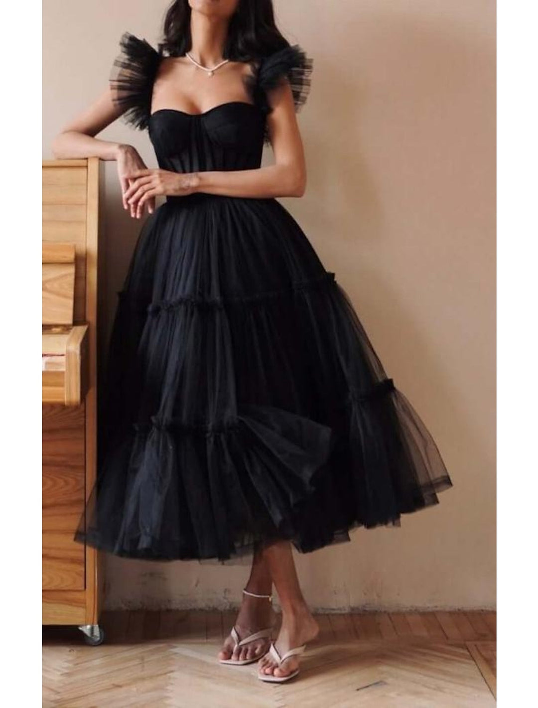 A-Line/Princess Spaghetti Straps Long Formal Dresses