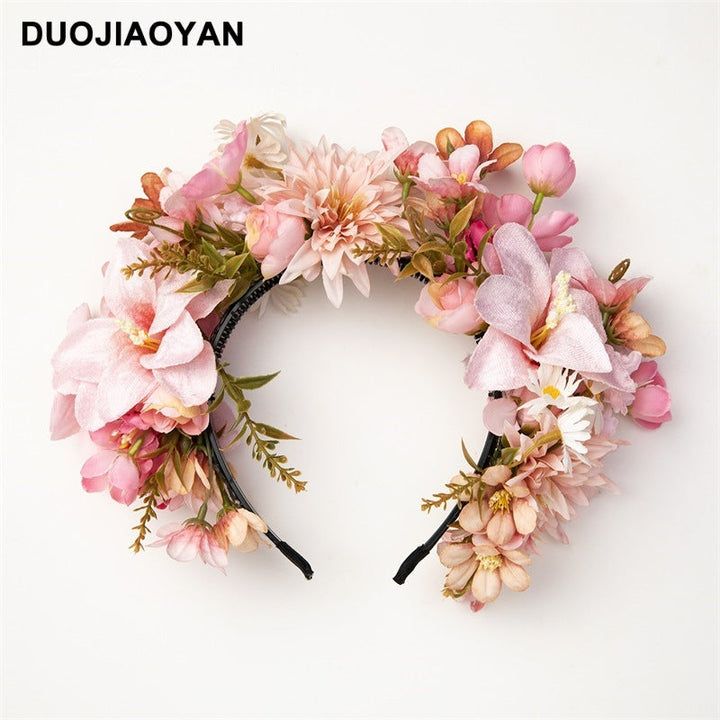 Women's hairpin flower headband super fairy three-dimensional simulation flower headdress