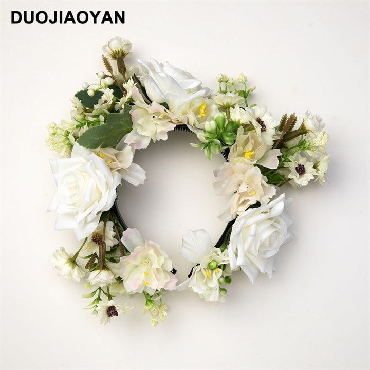 Women's hairpin flower headband super fairy three-dimensional simulation flower headdress