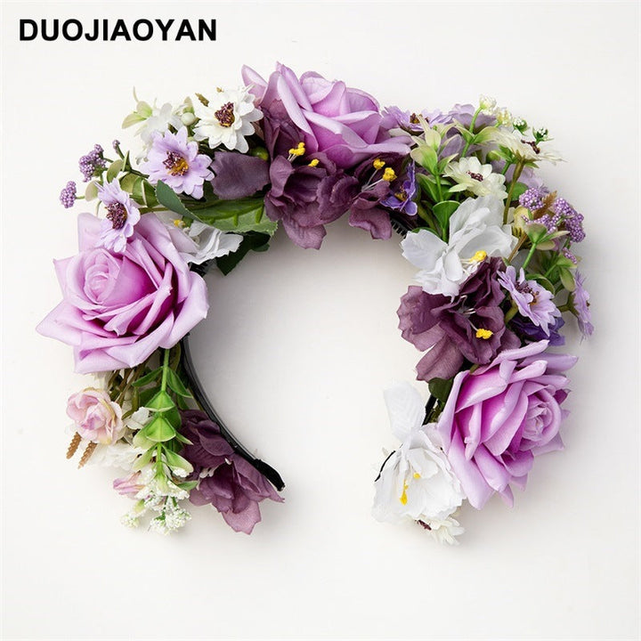 Women's hairpin flower headband super fairy three-dimensional simulation flower headdress